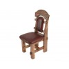 Деревянный стул под старину из массива сосны Ришелье мягкий