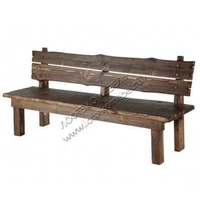 Деревянная скамейка под старину 2 м. из массива сосны Викинг