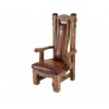 Деревянное кресло под старину из массива сосны Кардинал