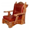 Мягкое кресло под старину из массива сосны №1